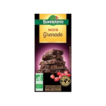 Chocolat Noir Grenade 100g -Bonneterre