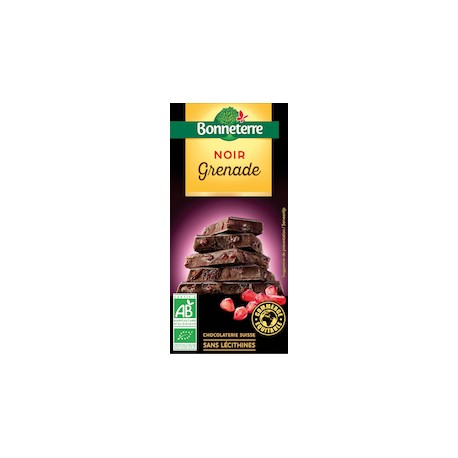 Chocolat Noir Grenade 100g -Bonneterre