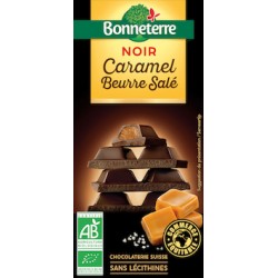 Chocolat Noir Caramel Beurre Salé 100g -Bonneterre