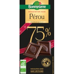 Chocolat Noir Sélection Pérou 100g -Bonneterre
