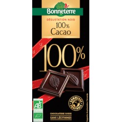 Chocolat Noir 100% Cacao 70g -Bonneterre