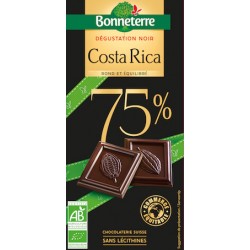 Chocolat Noir Origines Intenses Costa Rica 70g -Bonneterre