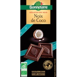 Chocolat Noir Noix de Coco 85g -Bonneterre