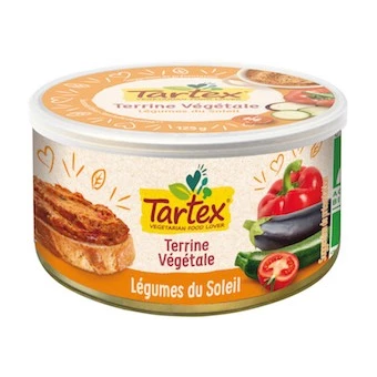 Terrine Végétale Légumes du Soleil Bio - 125g - Tartex