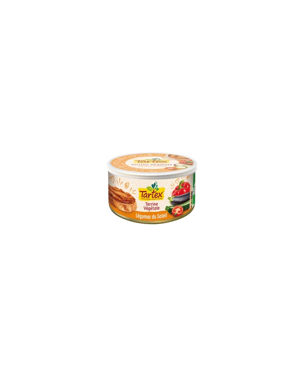 Terrine Végétale Légumes du Soleil Bio - 125g - Tartex