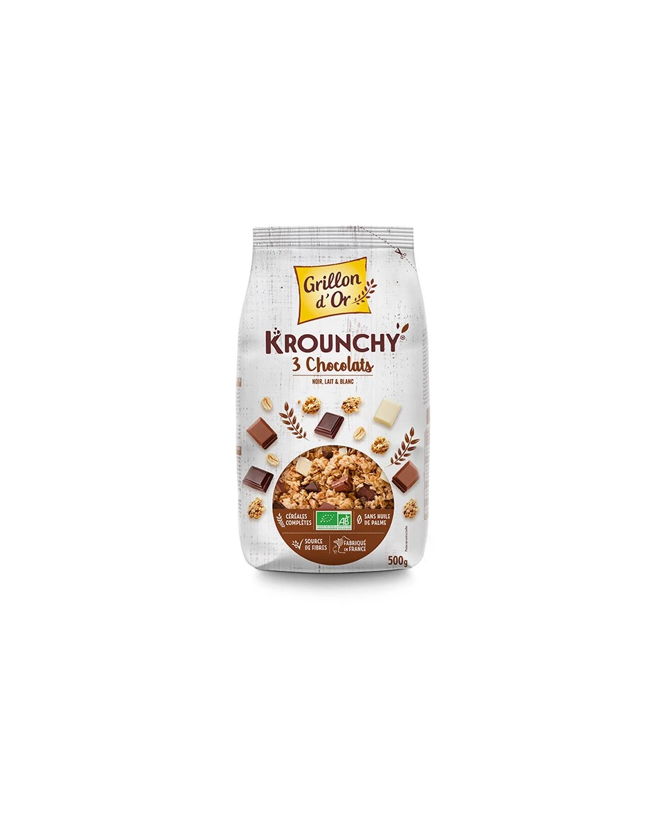 Krounchy 3 Chocolat - 500g - Grillon d'Or