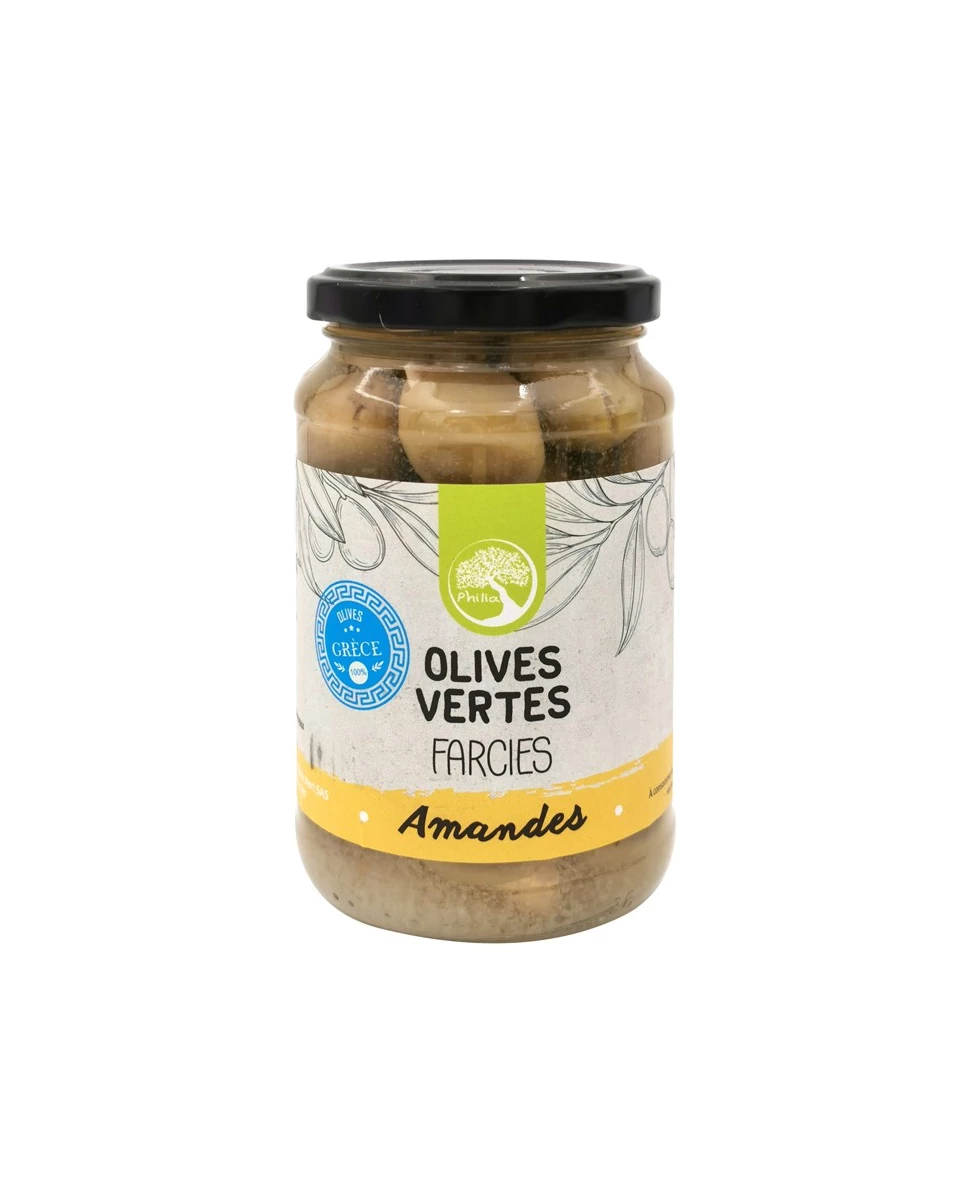 Olives Vertes Farcies Aux Amandes - 350g - Philia