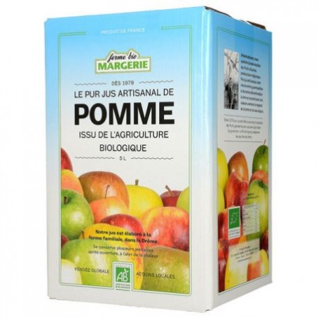 Bib Pur Jus Artisanal de Pomme - 5L - Ferme Bio Margerie