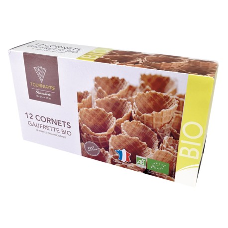 Cornets Glace Gaufrette - x12 - Biscuiterie Tourniayre