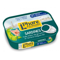Sardines Huile d'Olive et Tartare d'Algue - 135g - Phare d'Eckmühl