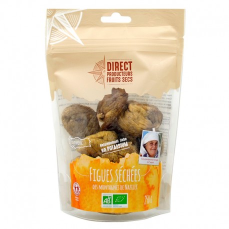 Figues Séchées - 250g - Direct Producteurs Fruits Secs