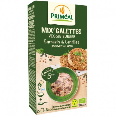 Mix Galette Sarrasin Lentille - 250g - Priméal