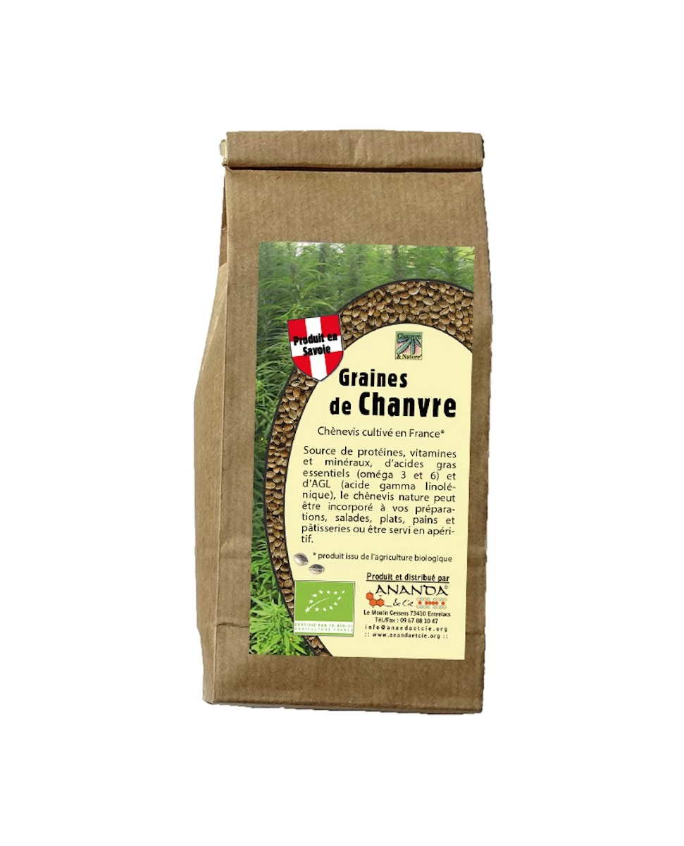 Graines de Chanvre Nature - 200g - Ananda & Cie