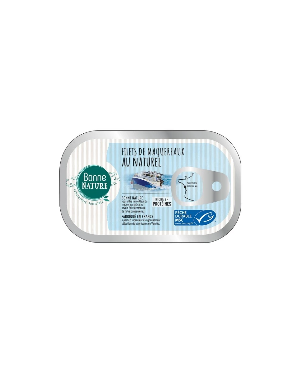 Filet de Maquereaux Au Naturel - 100g - Bonne Nature