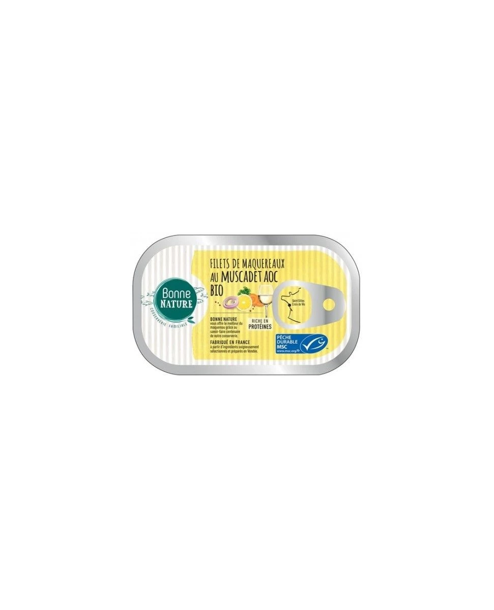 Filet de Maquereaux au Muscadet AOC Bio - 118g - Bonne Nature