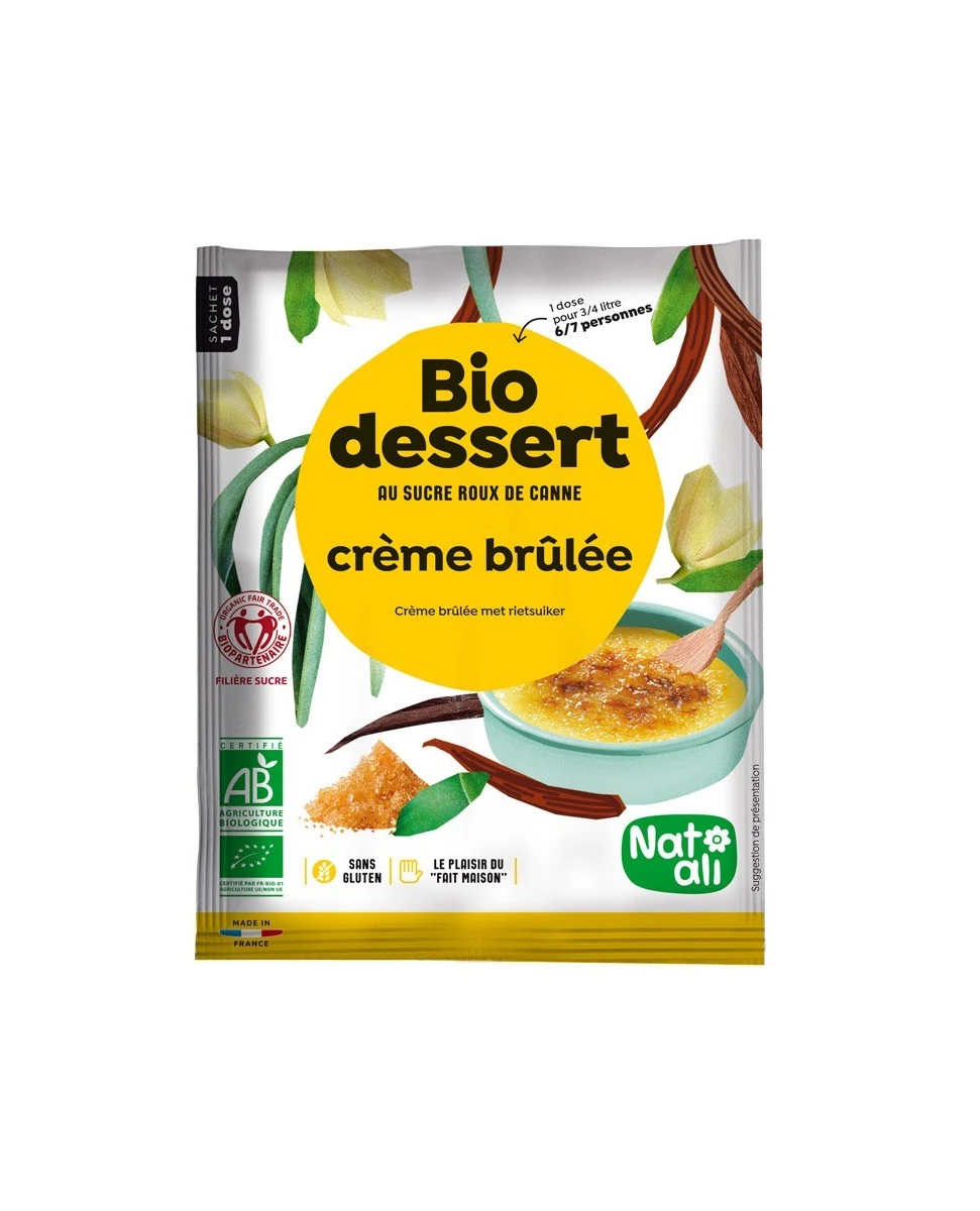 Préparation pour Crème Brulée - 80g - Natali