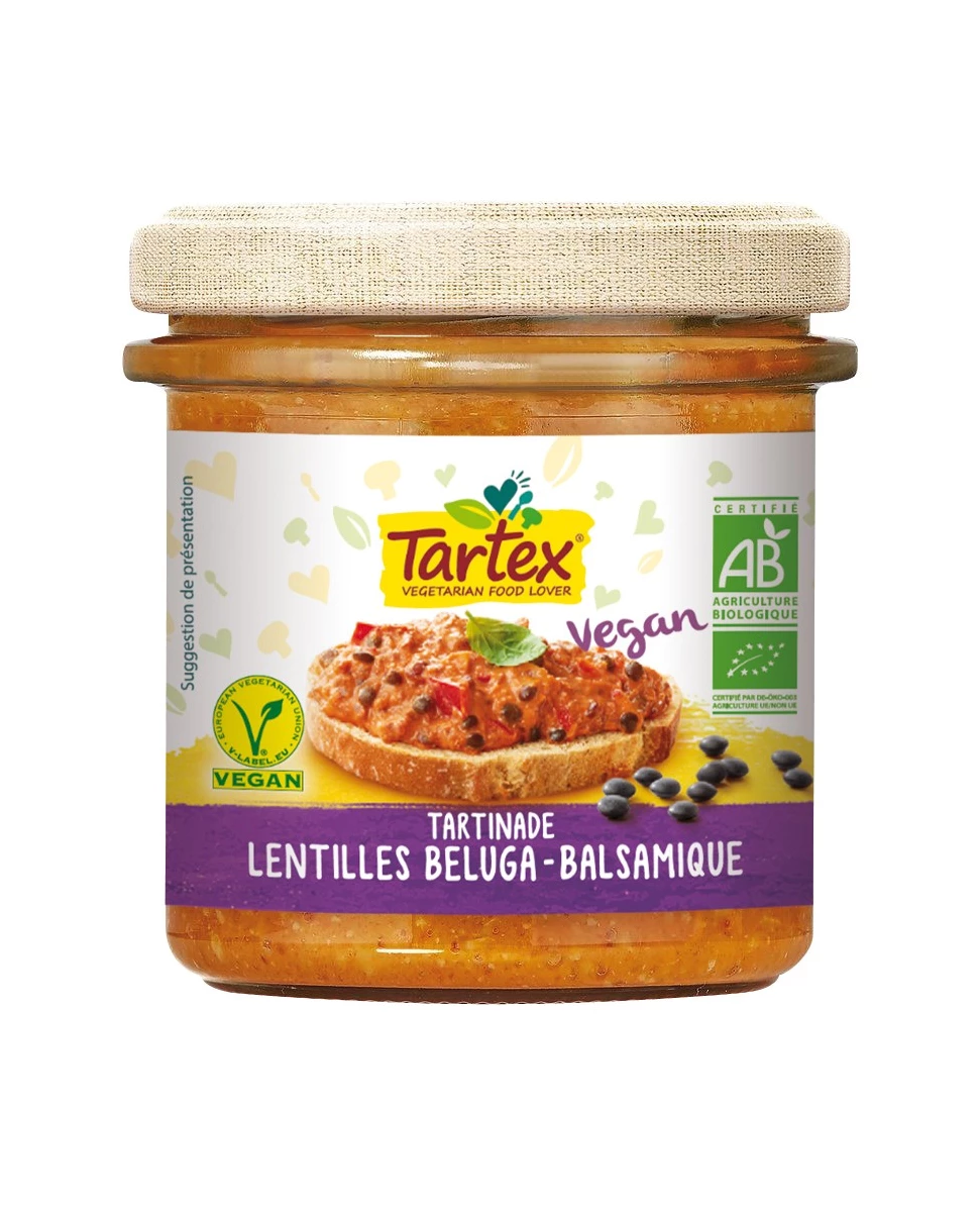 Tartinade Lentilles Beluga & Balsamique - 140g - Tartex