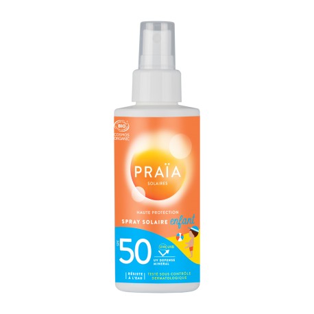 Spray Solaire Enfant SPF 50 - 100ml - Praïa