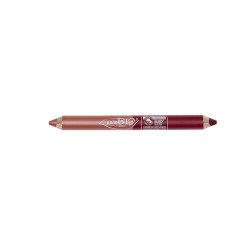 Crayon DUO Lèvres Day & Night - Rouge Corail & Rouge Cerise - Purobio
