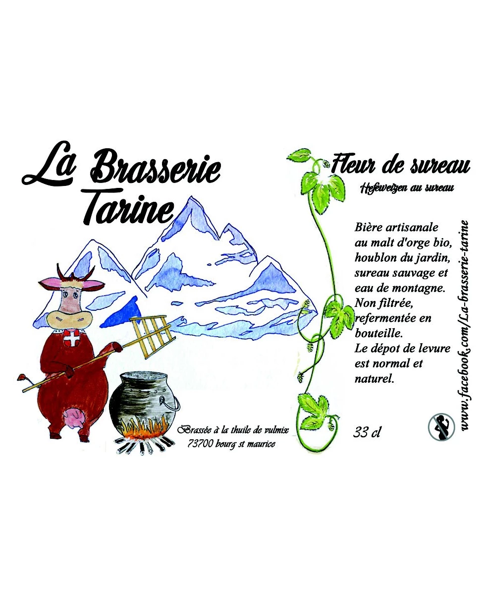 Bière La Tarine Blanche Sureau - 33cl - La Brasserie Tarine