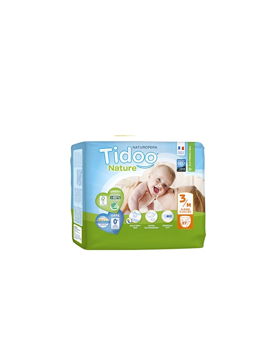 Couche Écologiques T3M 4-9kg - 27 couches - Tidoo