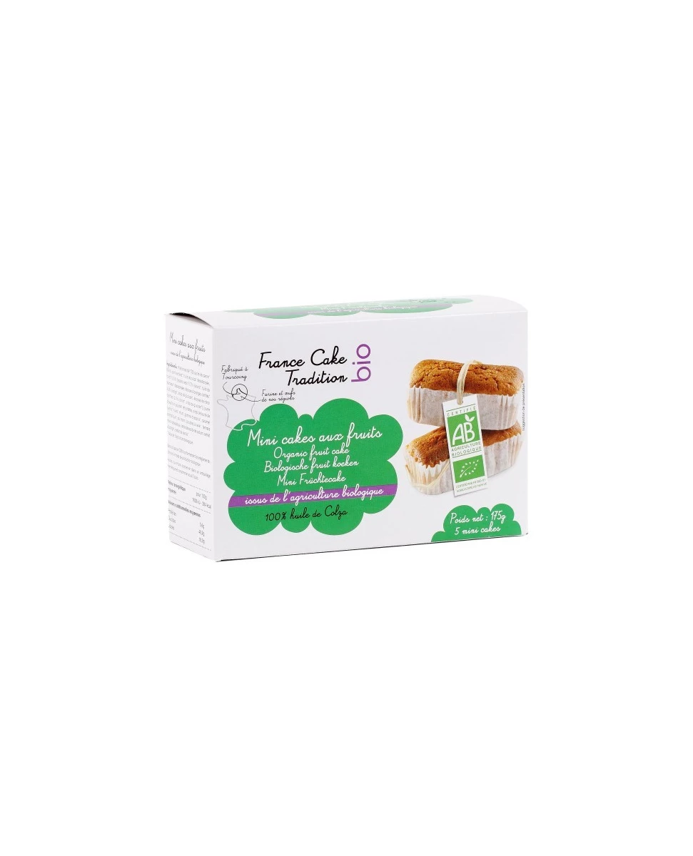Mini Cakes aux Fruits Bio 175g-France Cake Tradition Bio