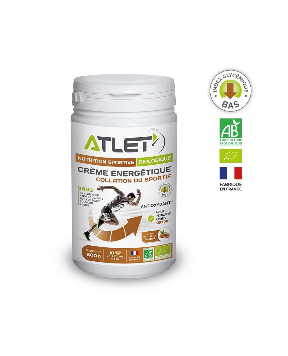 Crème Énergétique Bio Amandes – 600g – Atlet