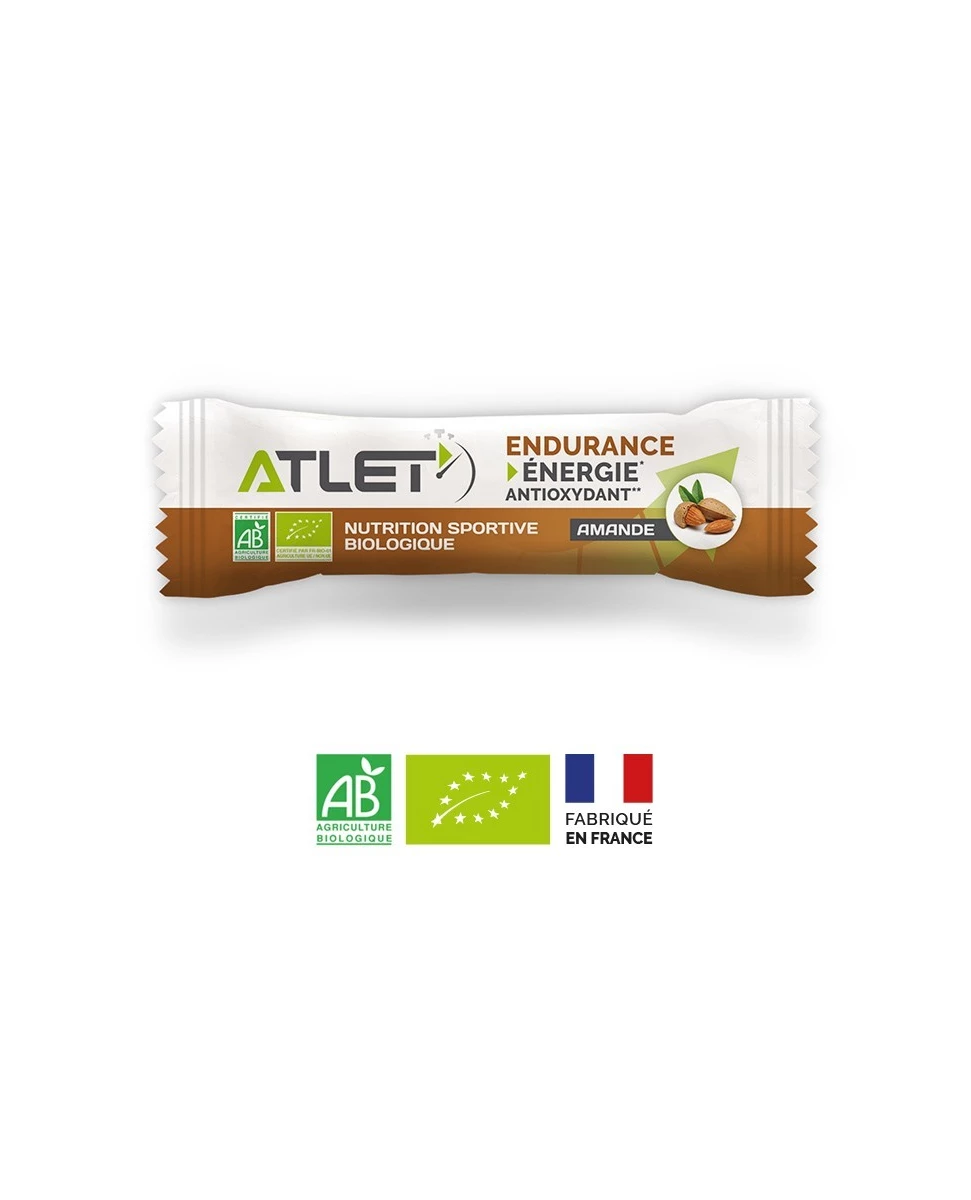 Barre Énergétique Biologique Amande – 25g – Atlet