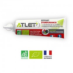 Gel Énergétique Bio Fruits Rouges – 25g – Atlet