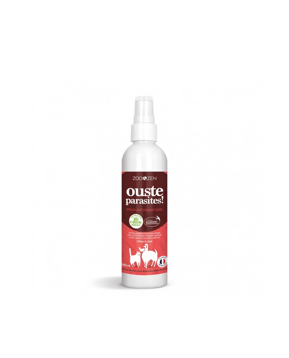 Spray Anti-parasitaire Chien & Chat Bio - 240ml - Zoo & Zen