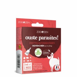 Pipettes Anti-parasitaires Moyen Chien - 2x3ml - Zoo & Zen