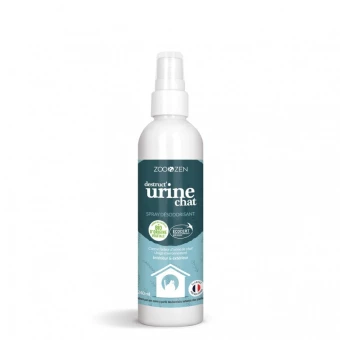 Spray Désodorisant Urine Chat Bio - 240ml - Zoo & Zen