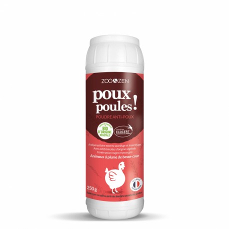 Poudre Anti-poux Animaux à Plume Basse-cour Bio - 250g - Zoo & Zen