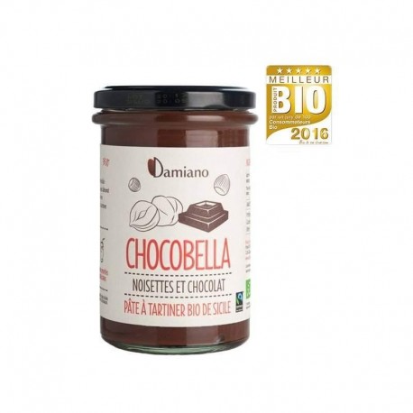 Chocobella Pâte à Tartiner Noisettes et Cacao Bio - 800g - Damiano