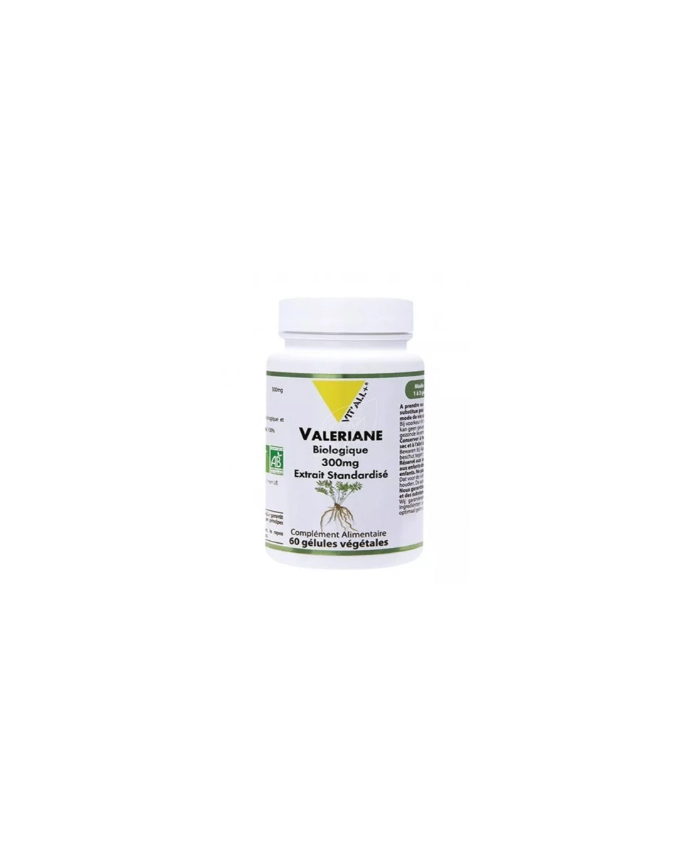 Valeriane Bio 300mg - 60 Gelules - Vit'All+