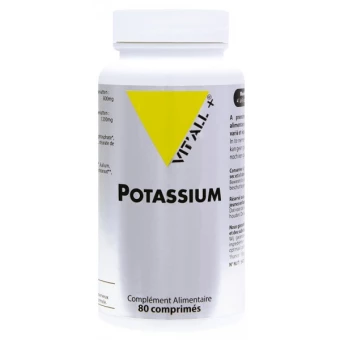 Potassium 200mg - 80 Gélules Végétales - Vit'All+