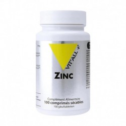Zinc Bisglycinate - 100 Comprimés Sécables - Vit'All+