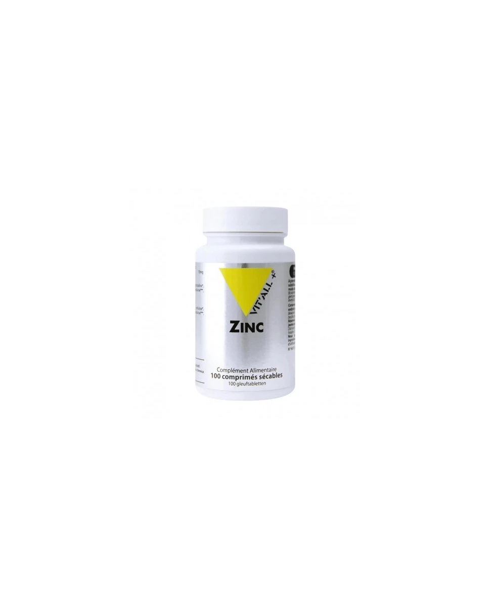 Zinc Bisglycinate - 100 Comprimés Sécables - Vit'All+