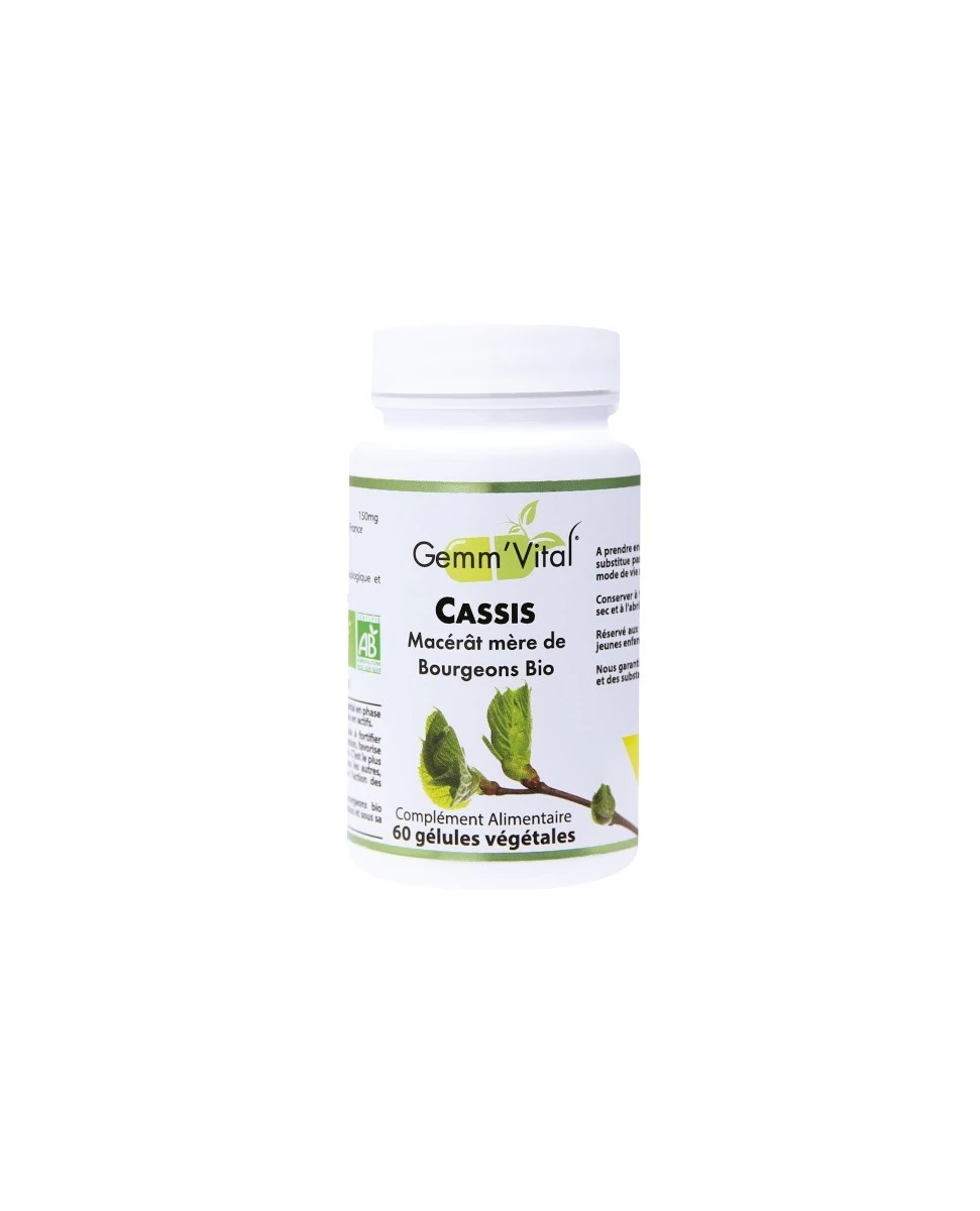 Gemm'Vital Cassis Bio - 60 Gelules - Vit'All+