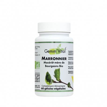 Gemm'Vital Marronnier Bio - 60 Gelules - Vit'All+