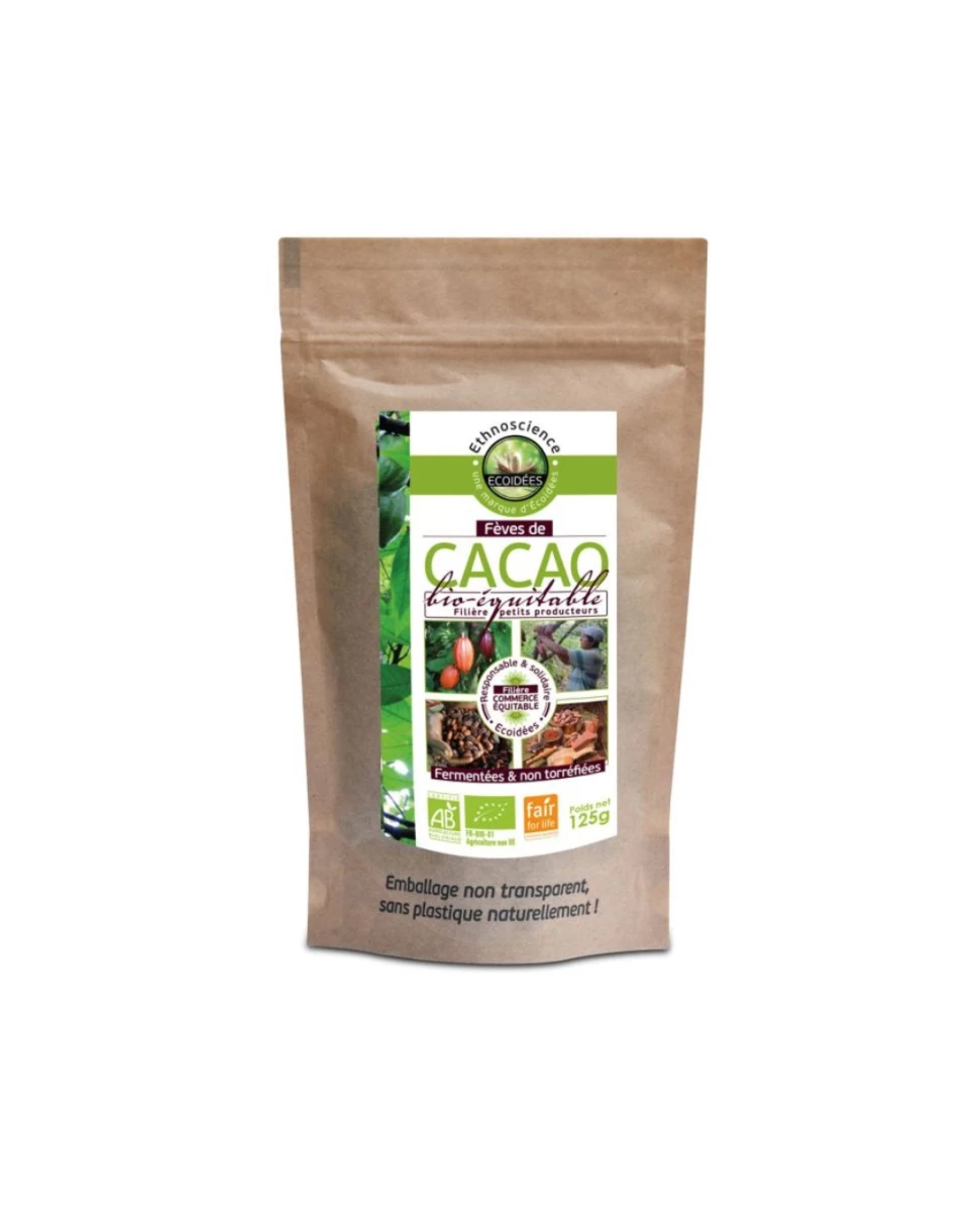 Fèves de Cacao Entières Bio - 125g - Écoidées