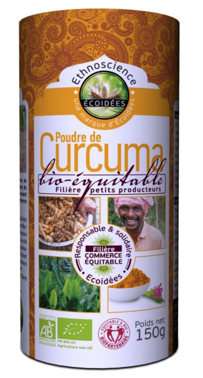 Poudre de Curcuma Bio et Equitable - 150g - Ecoidées