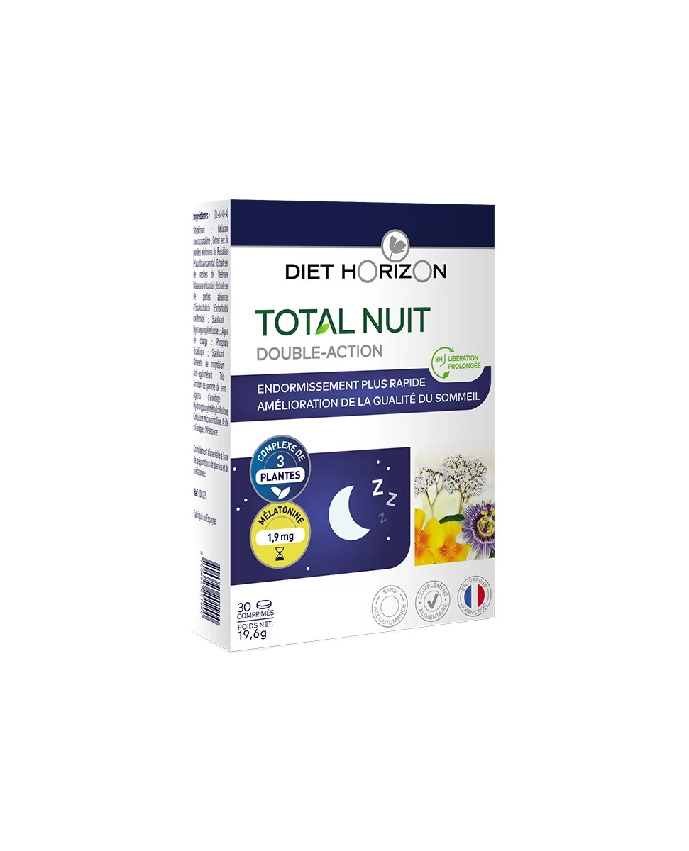 Total Nuit Double Action - 30 comprimés - Diet Horizon