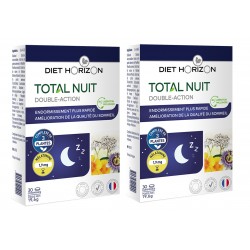 Lot de 2 Boites Total Nuit Double Action - 2x30 comprimés - Diet Horizon