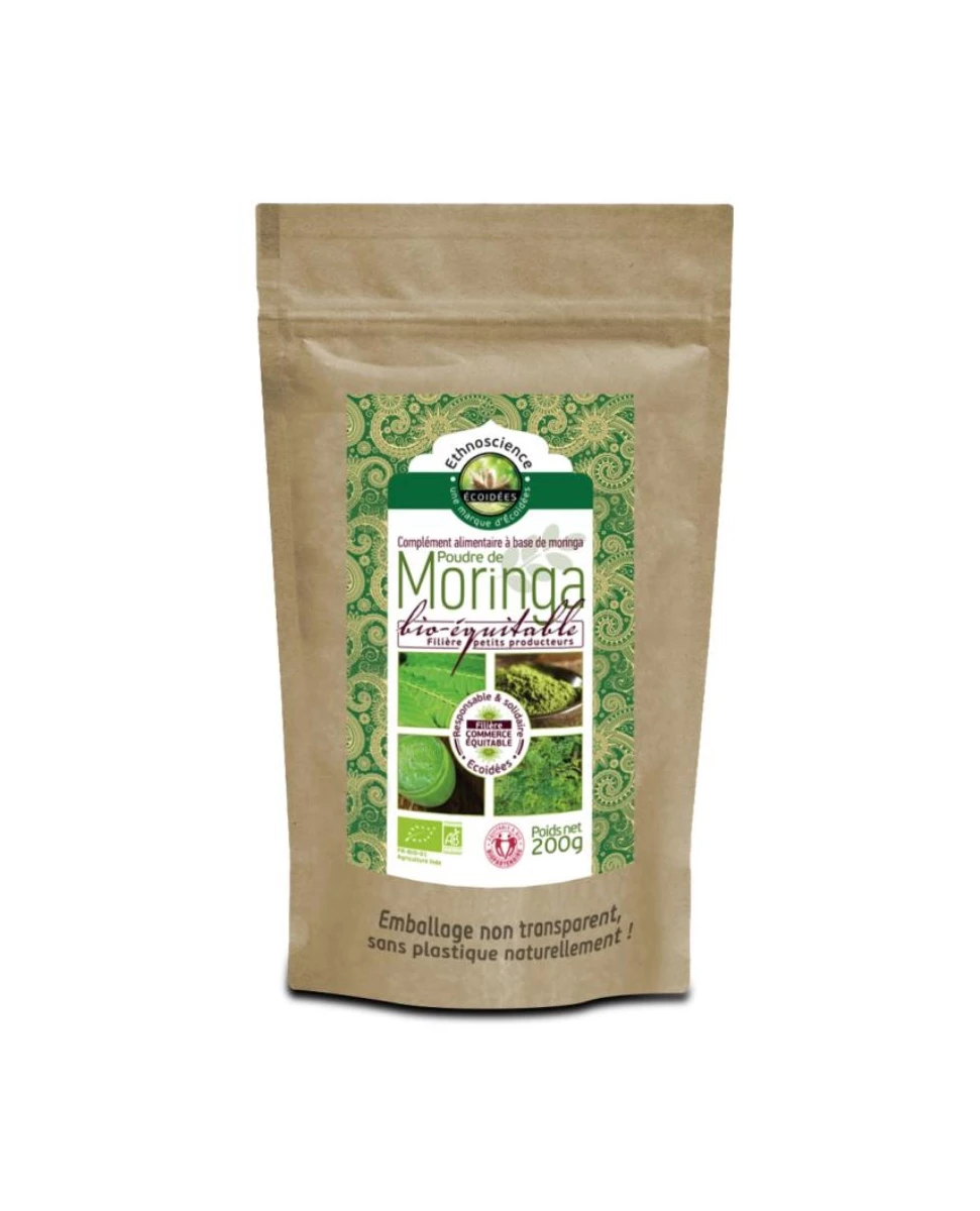 Poudre de Moringa Bio - 200g - Écoidées