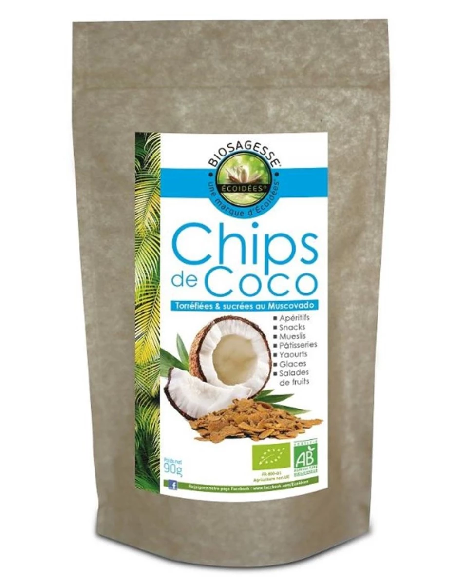 Chips de Coco Muscovado Bio - 90g - Écoidées