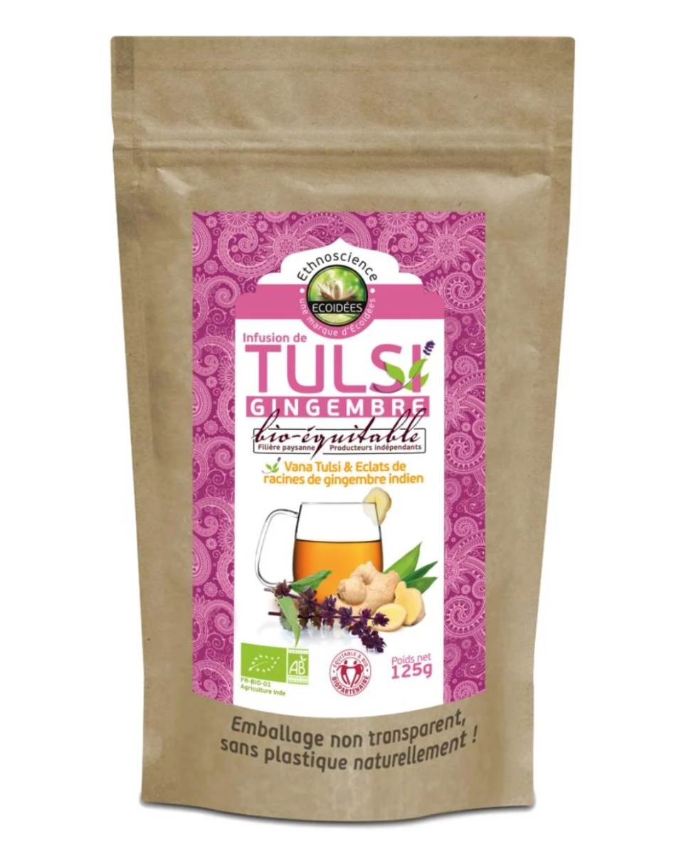 Infusion de Tusli Gingembre Bio - 125g - Écoidées