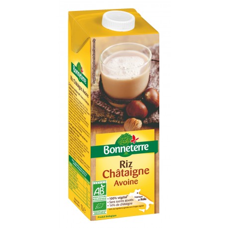 Boisson végétale au Riz Châtaigne Avoine 1L-Bonneterre