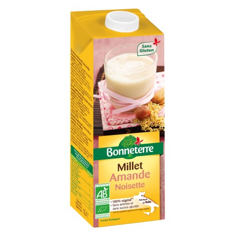 Boisson végétale au Millet Amande Noisette 1L-Bonneterre