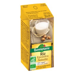 Boisson végétale au Riz Epeautre Noisette 20cl-Bonneterre